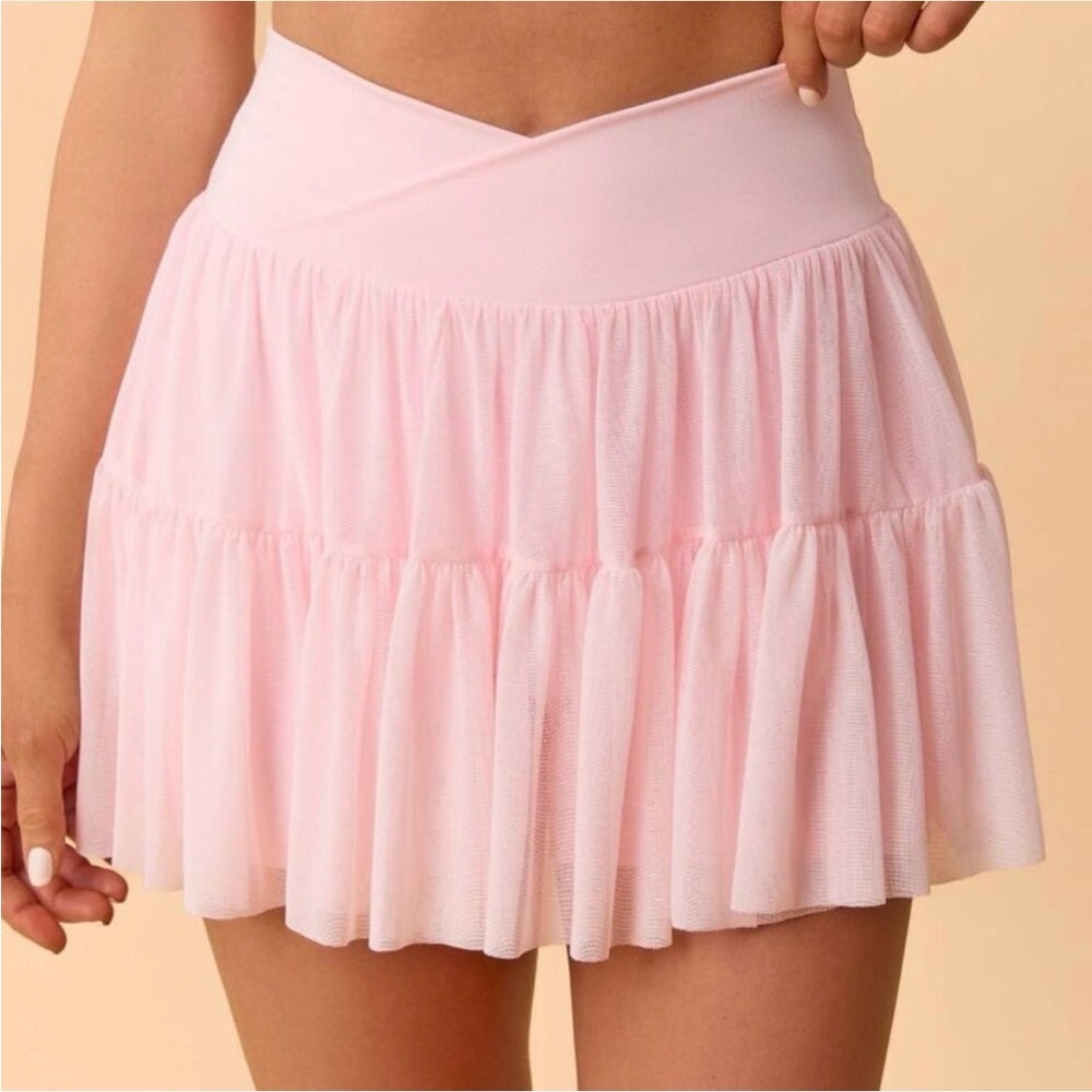 NWT Blogilates Target X Popflex Viral Taylor Swift Ballerina Skort Light Pink XS
